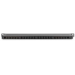 DIGITUS Patchpanel 0,5HE 24-Port Cat6 geschirmt schwarz