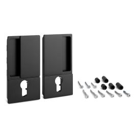 CERRAD/PICAP. MAGNETICOS Poignée de Porte WAVE avec Serrure Cylindrique Encastrée - Finition Noir Mat pour Intérieur Design Precio: 166.5. SKU: B17M5A98CK