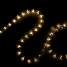 Cordon LED 1M 3525Lm 2700K 220VAC IP65 Blanc Chaud 40.000H [CA-COR-220-WW]