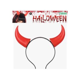 Diadema à Cornes Rouges Luminosité LED pour Déguisement Démon, Diable, Halloween - Accessoire Adulte