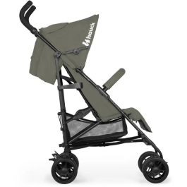 Hauck Fold N Care - Poussette Canne Légère pour Enfant 6 Mois à 22 kg, 4 Roues Pivotantes, Dossier 5 Positions, Harnais 5 Points, Couleur Olive