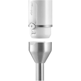 Sencor SHB 6441WH Mixeur Plongeant 1200 W 4 en 1, Pied Inox 20 cm, Technologie Titanium QuadBlade, avec Gobelet 800 ml, Hachoir, Batteur et Mousseur à Lait, Moteur Garantie 10 ans