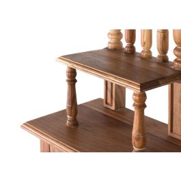 GINER Y COLOMER - Coiffeuse en bois d'acacia naturel couleur noisette - 165 x 120 x 60 cm