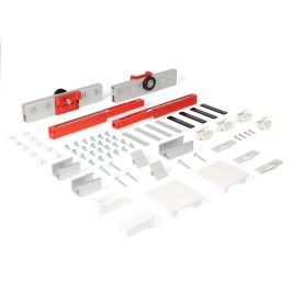 KLEIN Rollglass+ 100 Ksc V10-12 Kit d'accessoires pour système de porte coulissante en verre, verre 10-12mm, 100kg