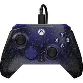 Turtle Beach Rematch Advanced - Manette de jeu filaire pour Xbox et PC - Design lenticulaire Dark Cosmos - Gâchettes arrière assignables - Compatible Application Control Hub