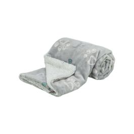 Couverture pour animaux de compagnie Trixie Jimmy Soft Gris clair Polyester Tissu Peluche 100 x 70 cm