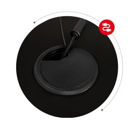 Bureau Gaming Huzaro Hero 2.5 Noir Aluminium 120 x 60 cm