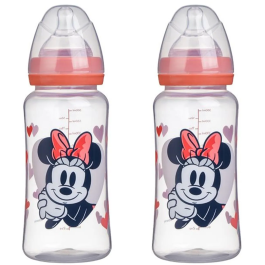 Disney Baby Lot de 2 biberons Minnie Collector 360 ml Tétine en silicone avec débit réglable 3 positions Precio: 37.152. SKU: B1JBVWT36K