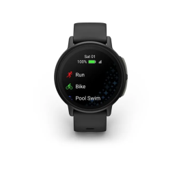 Garmin Bounce 2 Montre Connectée pour Enfants 1,2 pouces - Écran AMOLED, Appels, GPS, LTE, Wi-Fi, Suivi d'Activité - Gris Ardoise