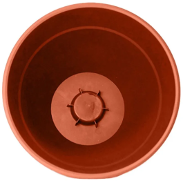 Eda Osaka - Pot de fleur rond - Ø 50 cm - 56.8 L - Intérieur/Extérieur - Résine anti-UV - Terre battue