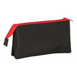 Trousse Fourre-Tout Triple Spider-Man Noir 22 x 12 x 3 cm