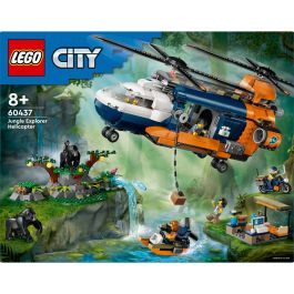 Lego 60437 Helicóptero del Explorador de la Selva al Campamento Base, City, 8 años