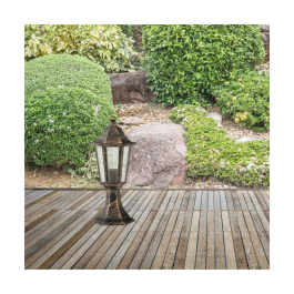 RABALUX Lampe de Sol Extérieur "Velence" Classique Blanc Métal IP43 1xE27 RAB-8205