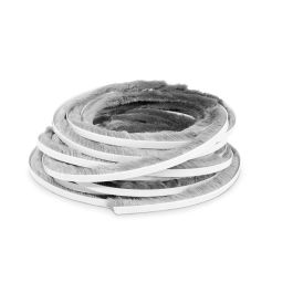 HERRAJES ALK Burlete Salvapolvo Adhesivo Gris 7x10mm, 10 Metros