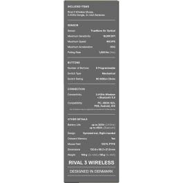 Souris SteelSeries 62526 Eau 18000 dpi