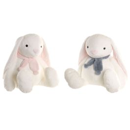 Jouet Peluche Home ESPRIT Crème Polyester Enfant Lapin (2 Unités)