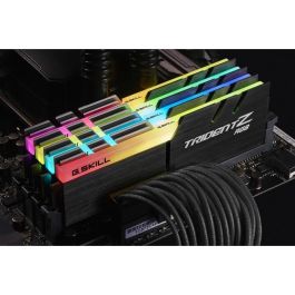 G.Skill Trident Z RGB Kit de mémoire F4-3200C16Q-64GTZR - 64 Go (4x16 Go) DDR4 3200 MHz CL16 - Rétroéclairage RGB