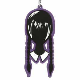 Porte-clés Wednesday Head Noir