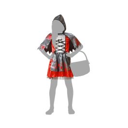 Déguisement de Caperucita Roja avec taches pour fille, version Halloween effrayante, 7-9 ans, en polyester gris