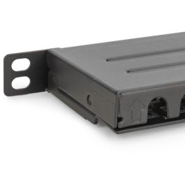 DIGITUS Patchpanel 0,5HE 24-Port Cat6 geschirmt schwarz