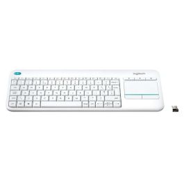 Clavier Logitech K400+ Blanc Espagnol Qwerty QWERTY