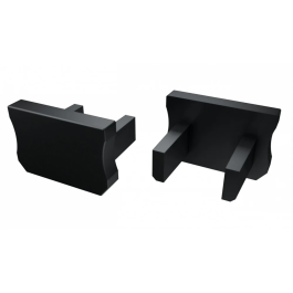 Bouchon de Finition Profil Type X - Aluminium Argent