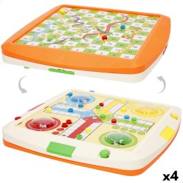 Petits Chevaux et Jeu de l'Oie Automatique Colorbaby (4 Unités)