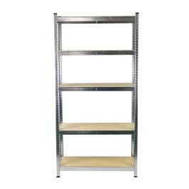 Étagère Ferrestock 875 Kg 90 x 40 x 180 cm Gris Bois acier galvanisé Bois MDF 5 Etagères