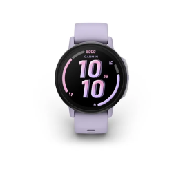 Garmin Bounce 2 - Montre connectée GPS pour enfants 1,2 pouces, violet clair - Appels, messages, suivi d'activité, écran AMOLED, étanche, Wi-Fi