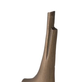 GINER Y COLOMER - Lot de 2 sculptures décoratives en aluminium finition bronze vieilli - Design abstrait - Grandeur: 96x28x15 cm et 83x23x15 cm