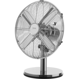 Sencor SFE 3040SL - Ventilateur de bureau 30 cm, 3 vitesses, oscillation 90°, inclinaison réglable, 35 W, argenté