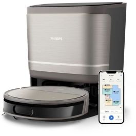 Philips Robot aspirateur et laveur XU9100/10, 8000 Pa, 280 min, 210 ml, Métal / Noir