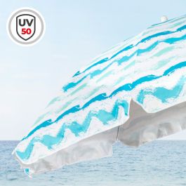 Parasol de plage Aktive Argenté 200 x 200 x 200 cm (4 Unités)