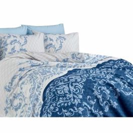 Parure de couette Bleu Lit king size 3 Pièces