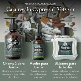 Ensemble pour le Soin de la Barbe Proraso Cypress & Vetyver 3 Pièces