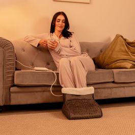 Cecotec Calientapiés HeatConfort Noir et Gris 100 W Unis avec Arrêt Automatique