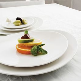 Assiette plate Ariane Coupe Céramique Blanc (Ø 31 cm) (6 Unités)