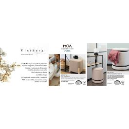 Pouf Vinthera Moa Beige Bois 32 x 40 cm (2 Unités)