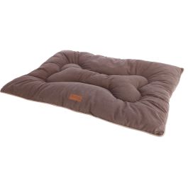 Kerbl Matelas de sol en tissu M 80 x 60 cm Coussin BENNO Marron