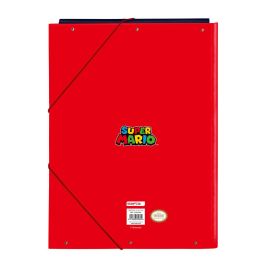 Reliure à anneaux Super Mario Mamma mia Rouge Blue marine A4 26 x 33.5 x 2.5 cm