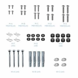 Support mural TooQ FS2290HM-B 100" 100 kg 55"