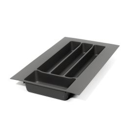 HERRAJES ALK Cubertero Modelo Auro pour Cajon - Finition Anthracite/Blanc - Module 300-1000mm - Organisateur de Couverts de Cuisine