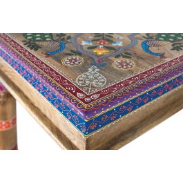 GINER Y COLOMER Table de Salon en Bois de Mango avec Détails Peints à la Main - Pinta2 - Multicolore