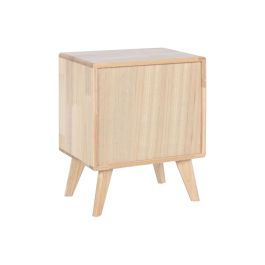 Table de Nuit Home ESPRIT Bois Métal Rotin 40 x 30 x 48 cm