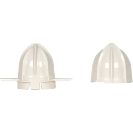 Livoo Presse-agrumes électrique DOD131C 25W - Blanc cassé - Bol 700 ml avec bec verseur, double rotation, anti-poussière - Pour jus d'agrumes frais