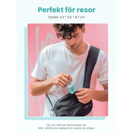 Ugreen RG 65W 3-Port GaN Chargeur Rapide pour Ordinateur Portable, Tablette, Téléphone - Rose et Bleu