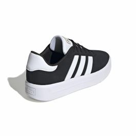 Chaussures de sport pour femme Adidas Court Platform Suede Noir