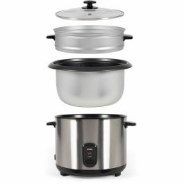 Livoo DOC293 Olla Arrocera y Vaporera Acero Inoxidable 1000W 2.8L Mantiene Caliente