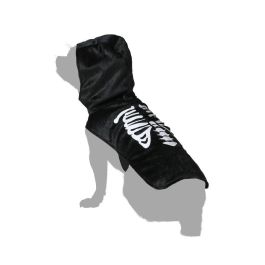 Déguisement Halloween pour Chien ou Chat Taille L - Squelette - Noir - Polyester