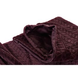 Couverture DKD Home Decor Flèches Mauve (130 x 170 x 2 cm)